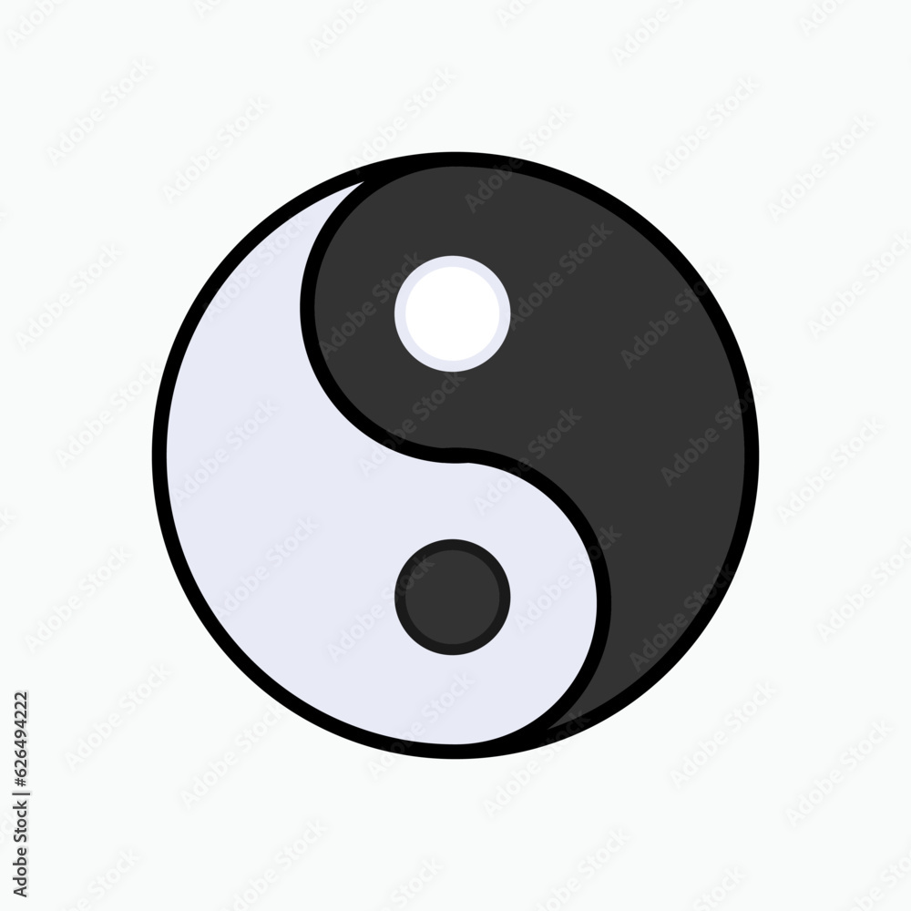 Yin Yang Icon. Harmony. Balance Symbol - Vector. Yin Yang Icon. Harmony. Balance Symbol - Vector.