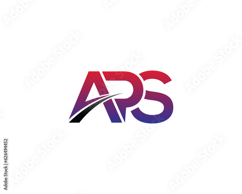 Letter APS logo abstract creative vector template illustration. photo