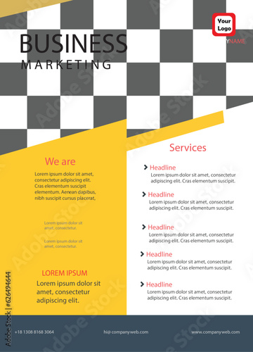 Vector creative business flyer template