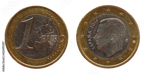 Wallpaper Mural Spain 1 Euro coin Portrait of King Felipe VI, 2019 Torontodigital.ca