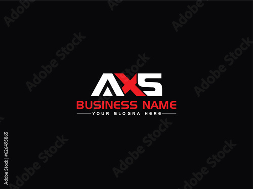 Modern Letter AXS Monogram Logo Icon Vector Art photo