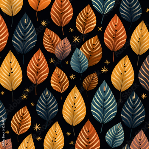 pattern,colorfull,leaf,Ai generated