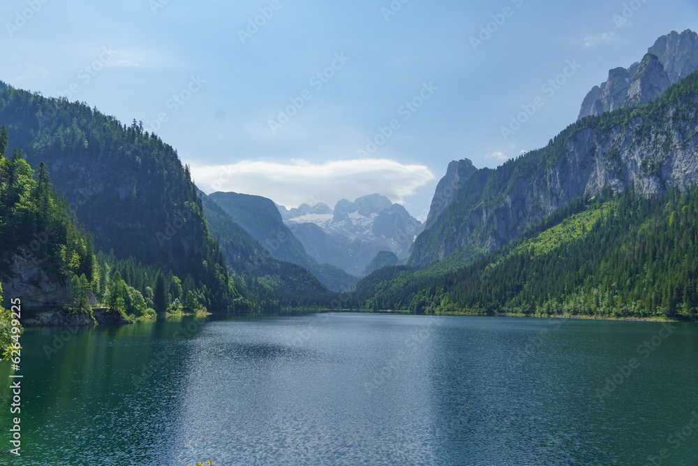 Sommer im alzkammergut in Österreich