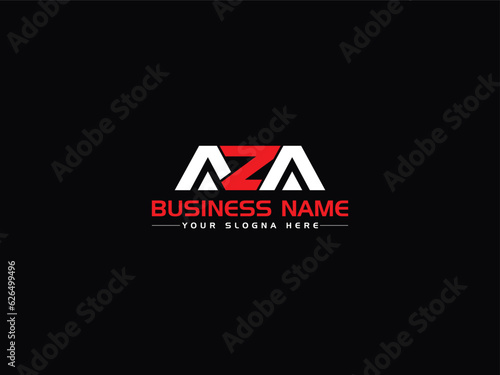 AZA Logo Stock, Premium Vector Aza az Letter Logo Icon Design photo