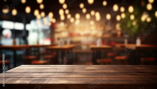 This stunning coffee shop photograph featuring a cozy shelf and table setup  perfect for a cafe or restaurant decor. The bokeh effect in the background adds a touch of magic to the scene