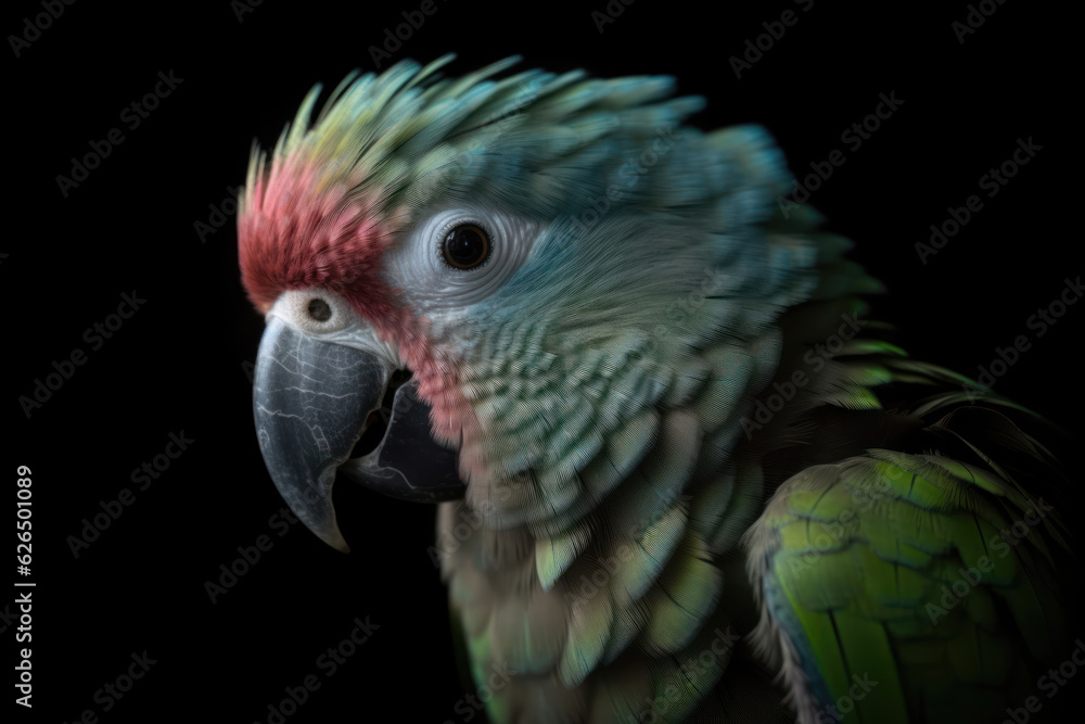 A green  parrot