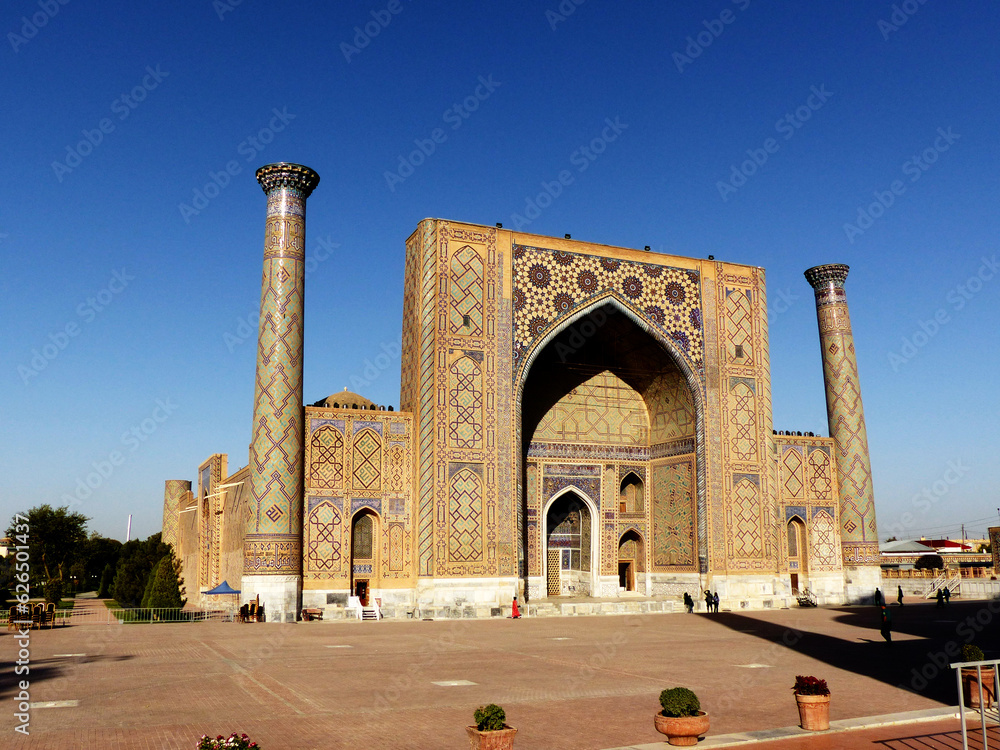 Registan square is the heart of the city of Samarkand