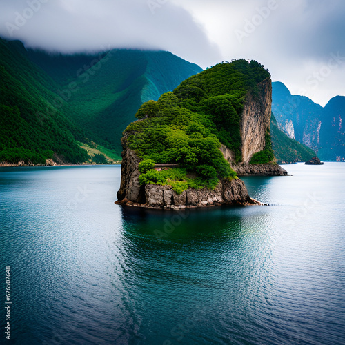 the sea of ​​Ulleungdo in summer