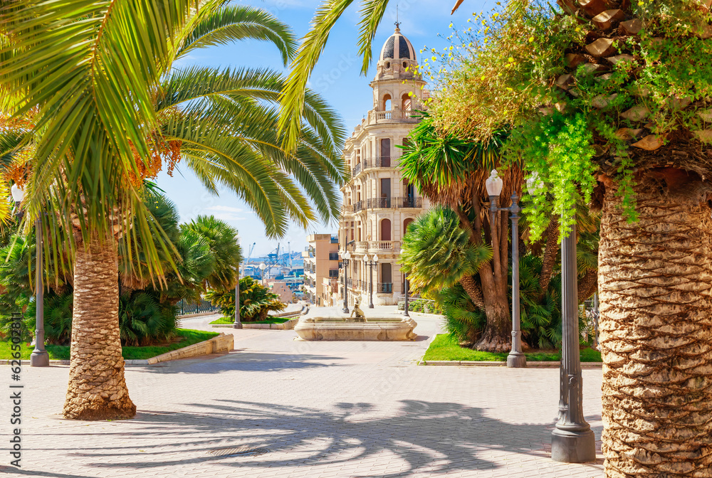City view in Tarragona, Catalonia, Spain, South Europe in sunny summer
