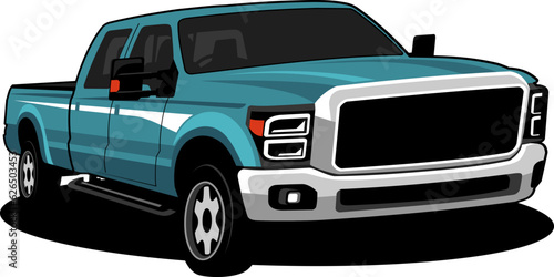 pick up truck logo design vector
