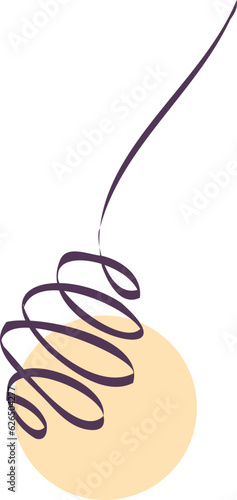 Honey dipper stick with dripping honey. rosh hashanah , jewish ney year symbol. line art