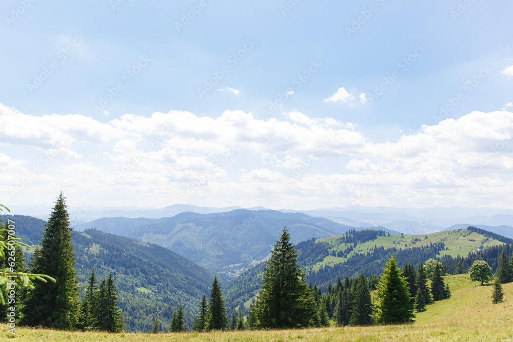 Fototapeta premium amazing views of the earth planet, mountains and forests of Ukraine, ukrainian carpathians, mountain view, mountains Carpathian. Ukraine