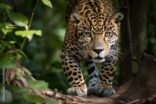 Jaguar coming wild. Generate Ai