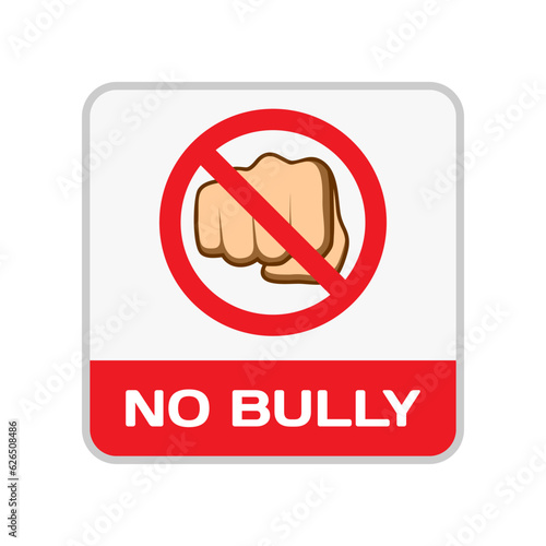 No Bully Icon : Crime Theme, Social Theme, Infographics and Other Graphic Related Assets.