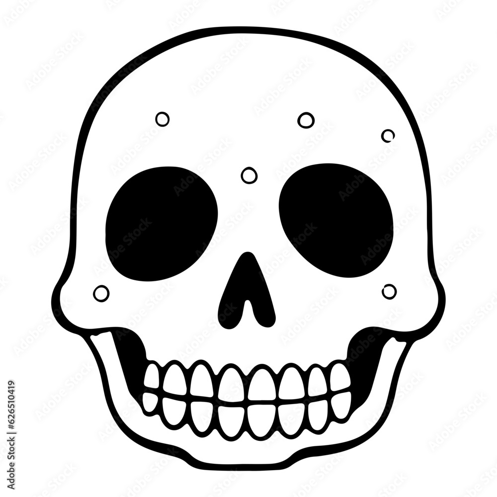 Halloween,outline vector illustration,Ai Generated
