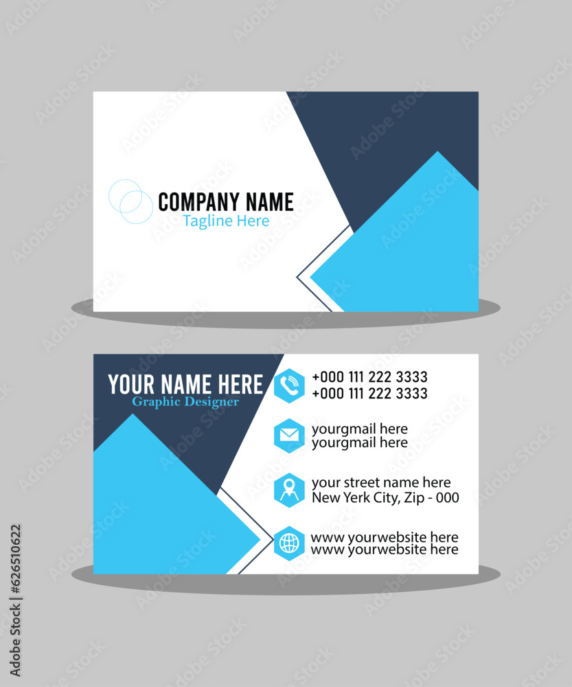 Professional creative and modern business card business identity visiting card template