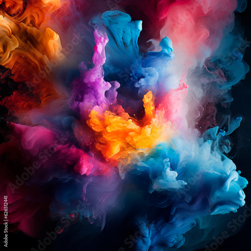 professional background with colored smoke. High quality illustration