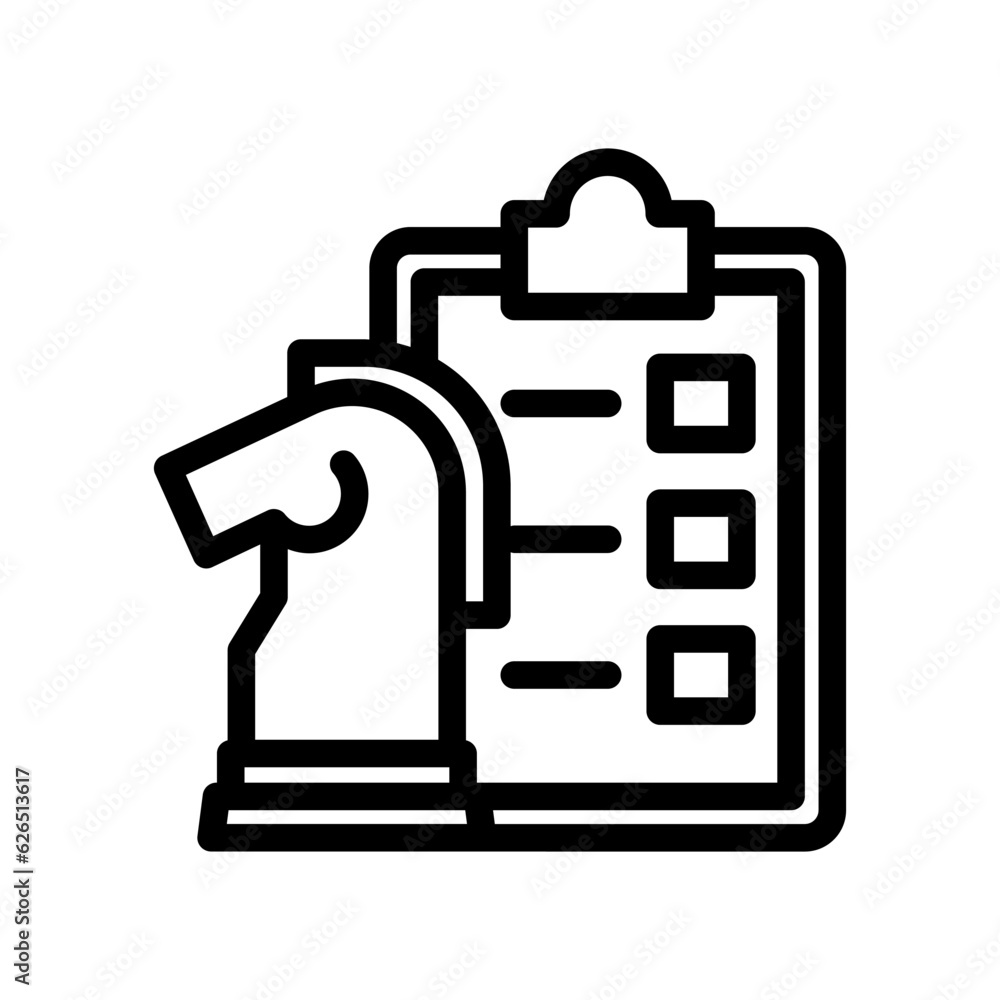 strategy line icon illustration vector graphic. Simple element illustration vector graphic, suitable for app, websites, and presentations isolated on white background strategy line icon illustration vector graphic. Simple element illustration vector graphic, suitable for app, websites, and presentations isolated on white background