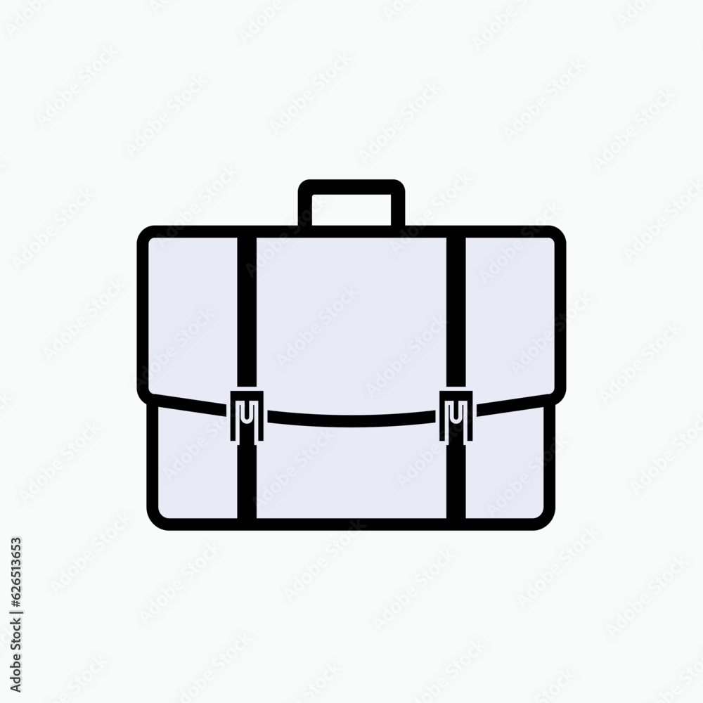 Briefcase Icon. Bag Business, Office Bag Symbol - Vector. Portfolio Symbol for Design, Presentation, Website or Apps. Briefcase Icon. Bag Business, Office Bag Symbol - Vector. Portfolio Symbol for Design, Presentation, Website or Apps.