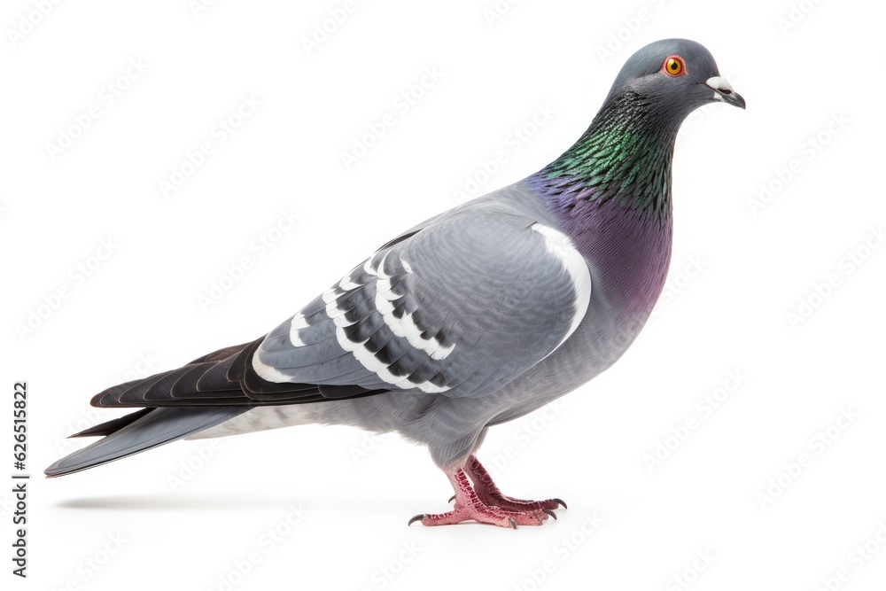 Portrait of Peace Isolated Pigeon Portrait of Peace Isolated Pigeon