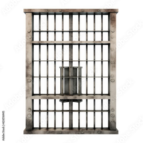 Solitary Confinement: Isolated Prison Cage Door