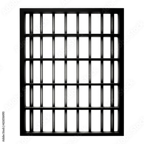 Wallpaper Mural Alone behind Bars: Isolated Background of Prison Torontodigital.ca