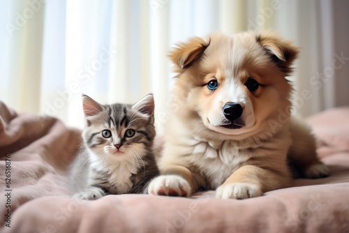 Paw-some Pair: Puppy and Kitten Adventure
