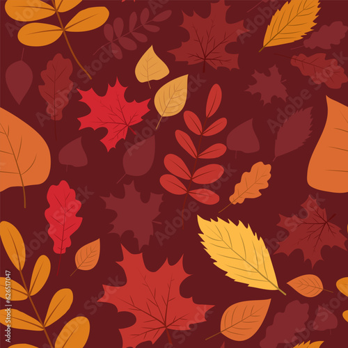 seamless autumn leaves pattern, perfect for textiles and decoration