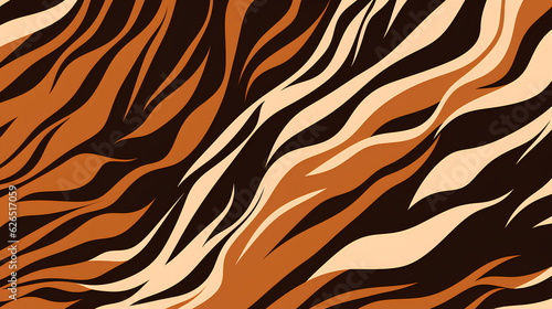 abstract seamless pattern with brown and black stripes.