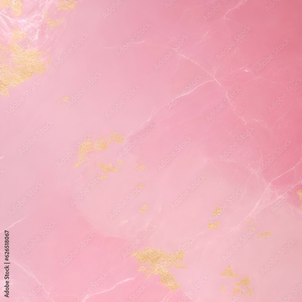 luxurious color soft pink  pastel and minimal abstract lined figure soft gold Mable background generative ai art