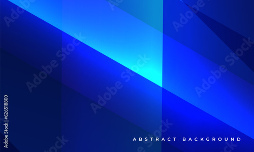 Abstract blue background with geometric dynamic glowing elements. Trendy abstract modern blue background for corporate, business, brochure, banner, cover or poster. Vector illustration