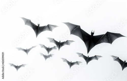 Black vampire isolated on a white background. Generative AI
