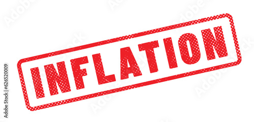 tampon rouge " inflation "