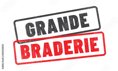 tampon rouge " grande braderie " de Lille