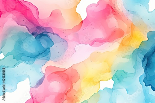 Modern abstract colorful watercolor art pattern  generative artificial intelligence