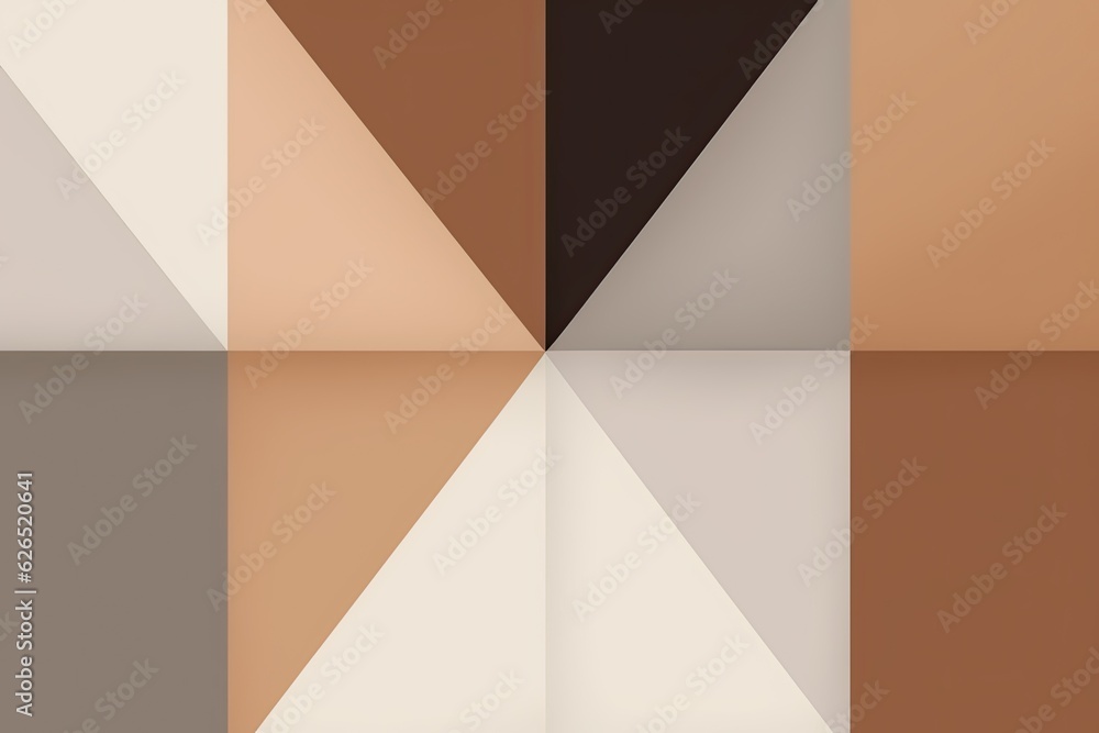 Modern simple gray and brown geometric color block , generative artificial intelligence Modern simple gray and brown geometric color block , generative artificial intelligence