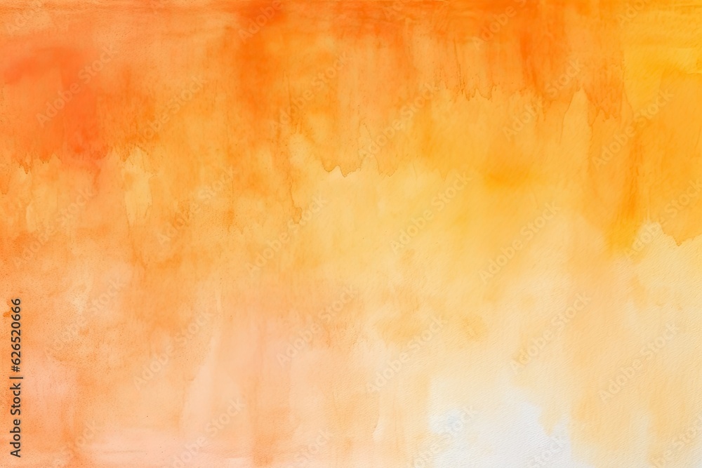 Orange watercolor art background modern minimalist , generative artificial intelligence