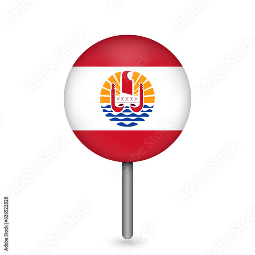 Map pointer with contry French Polynesia. French Polynesia flag. Vector illustration. Free Download Map pointer with contry French Polynesia. French Polynesia flag. Vector illustration. - GFXLoad