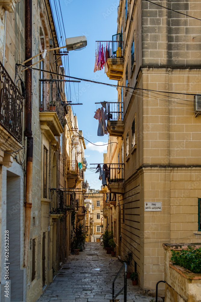 clotheslines over historic alleys