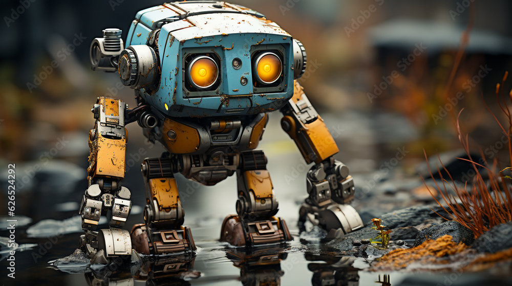 robot cyborg soldier. Generative Ai. robot cyborg soldier. Generative Ai.