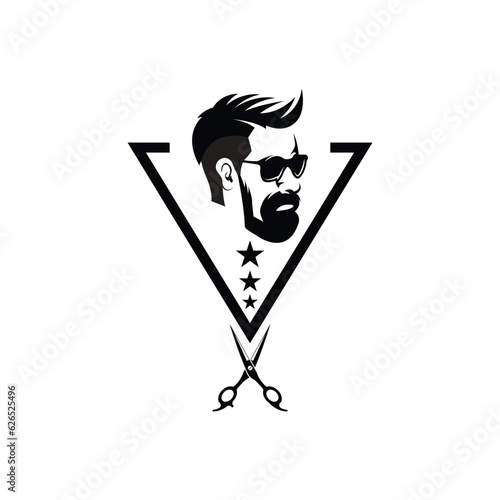 barbershop logo icon vector