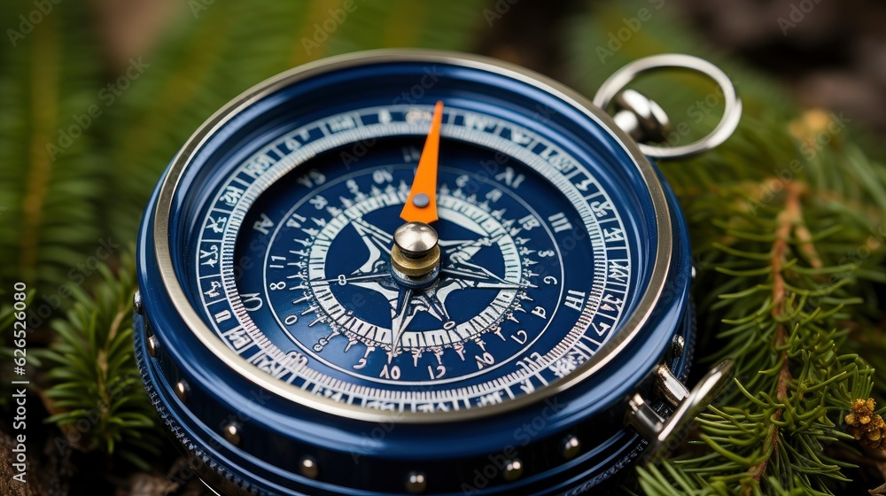 Fototapeta premium Compass, Generative AI