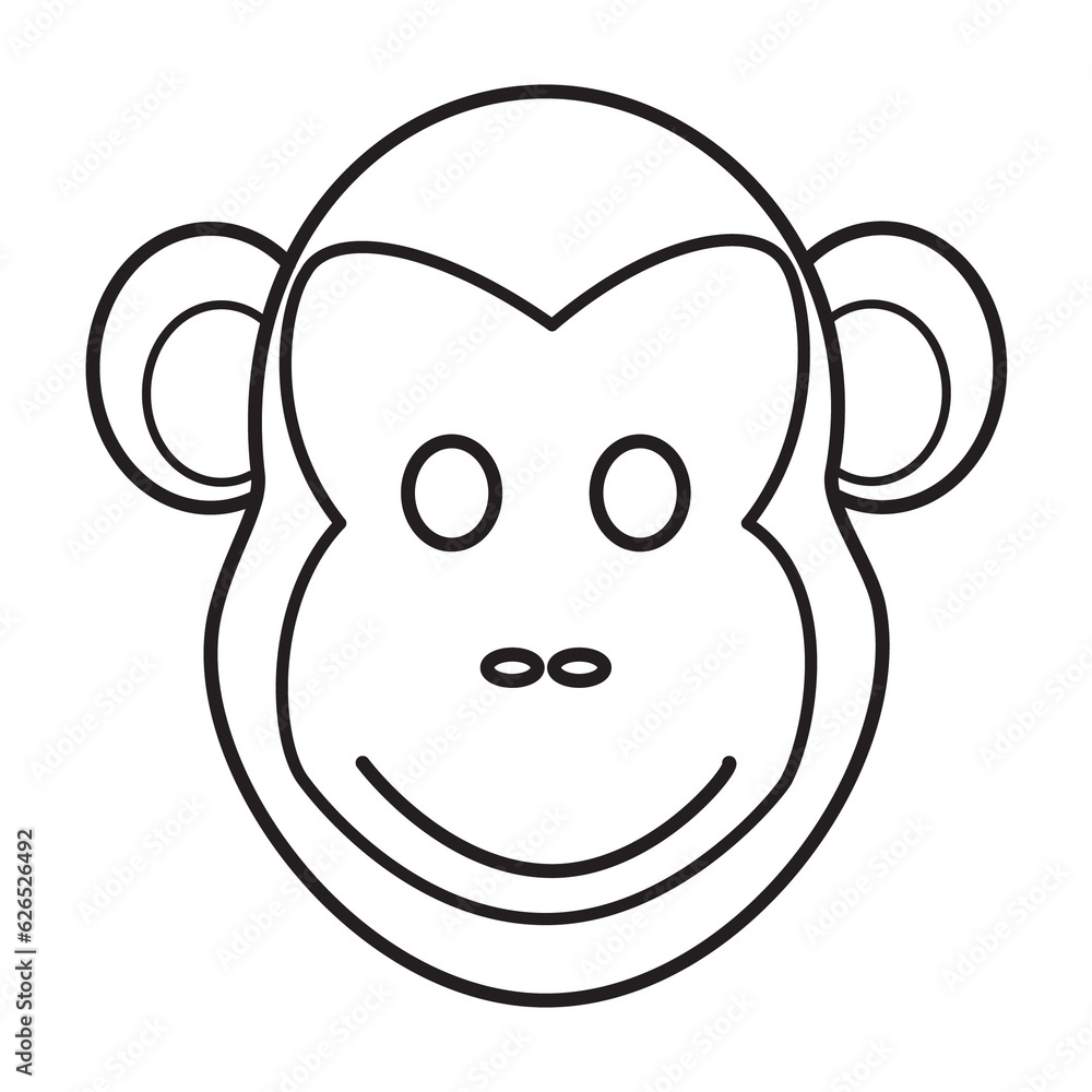 monkey face ikon monkey face ikon