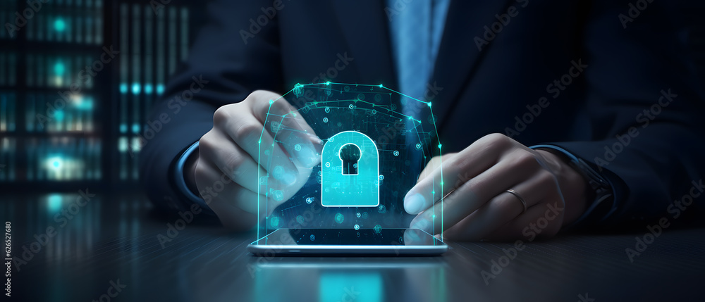 Cyber security network. Data protection concept Cyber security network. Data protection concept