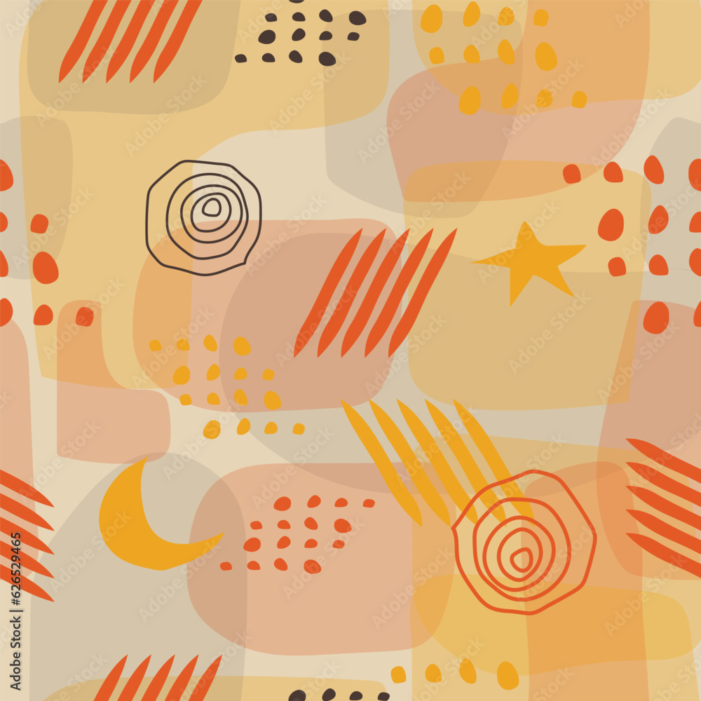 abstract memphis pattern background