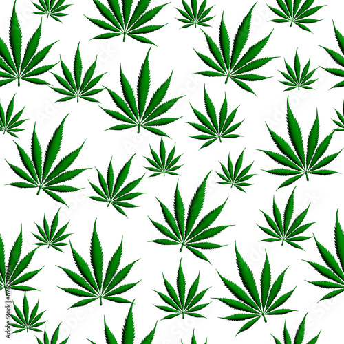Green weed background that repeats and seamless