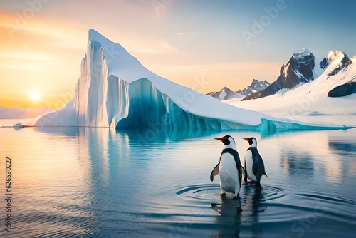 iceberg in polar regions generated ai