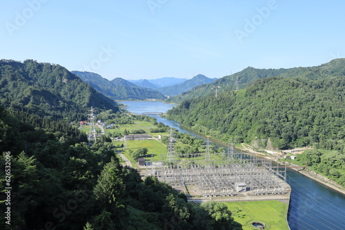 田子倉ダム（福島県） 天端からの眺め
