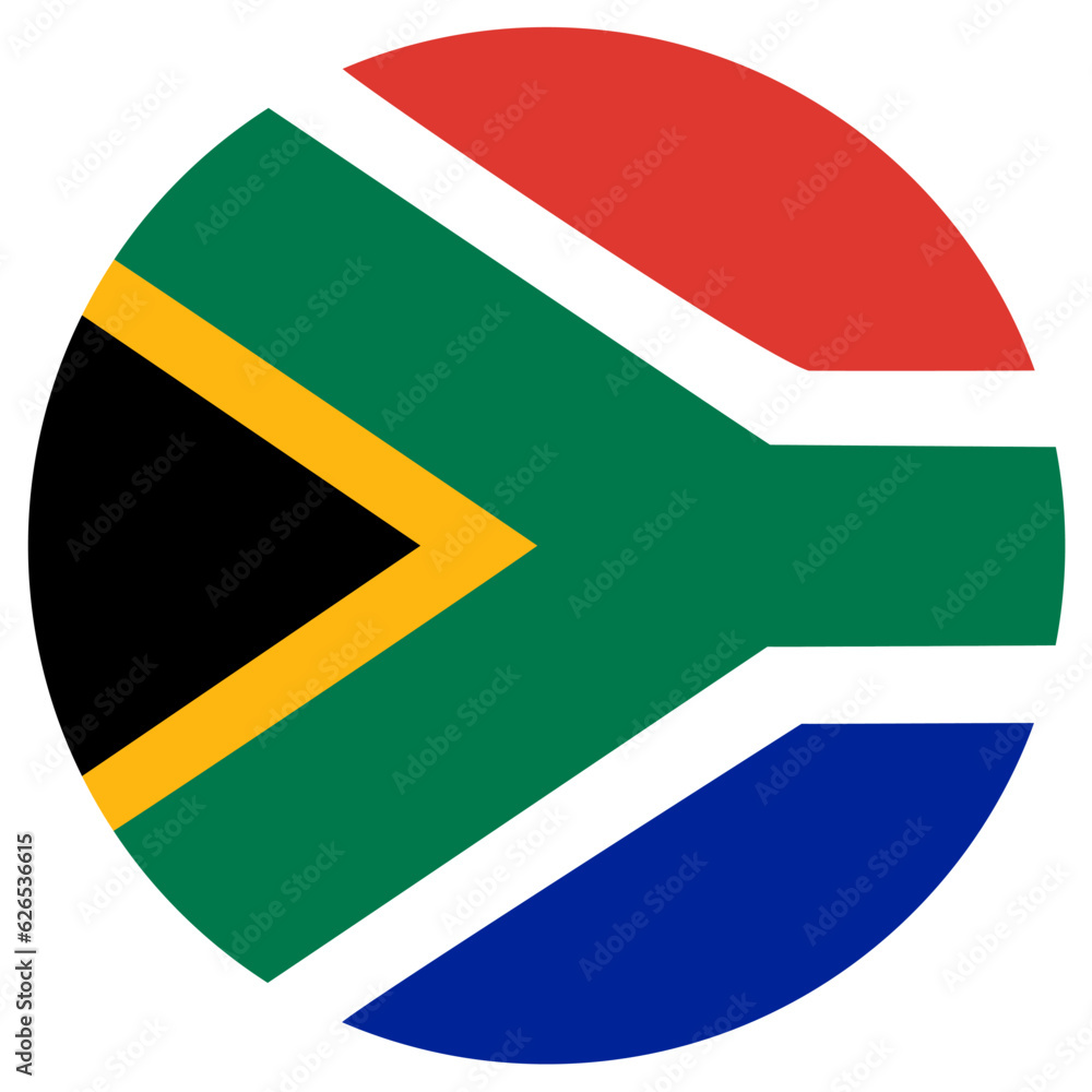 Obraz premium Republic of South Africa flag, official colors