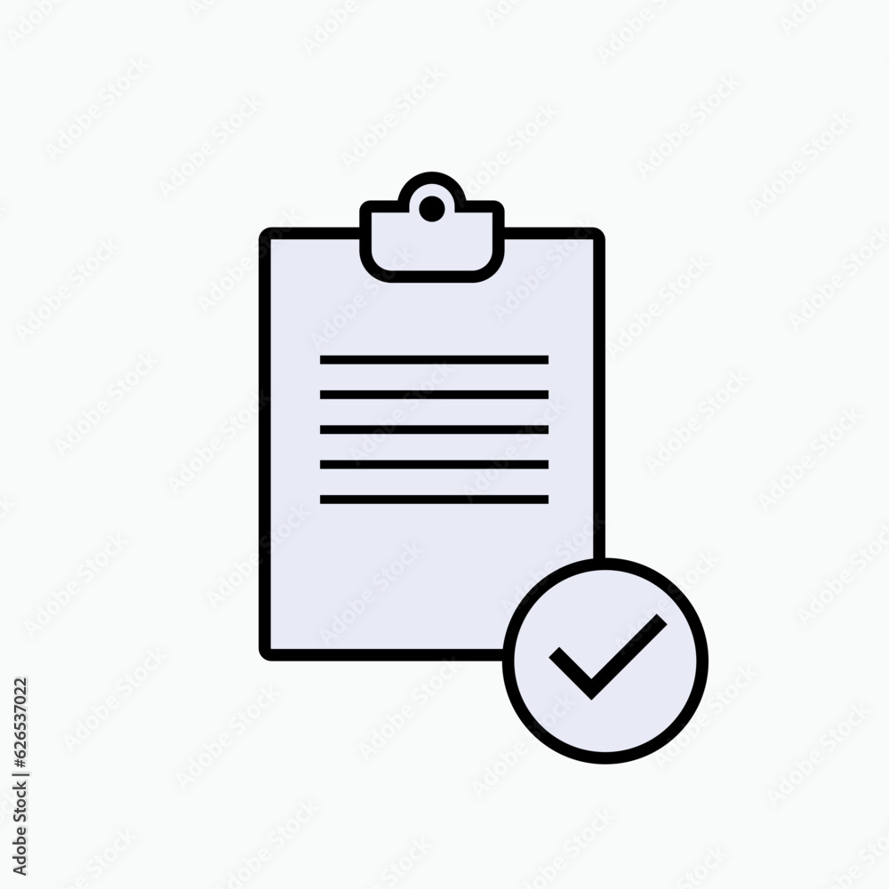 Checklist Icon. Reminder, Control Symbol - Vector. Checklist Icon. Reminder, Control Symbol - Vector.